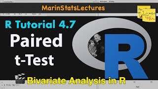 Paired tTest in R with Examples  R Tutorial 47  MarinStatsLectures [upl. by Mode]