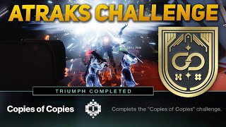 Destiny 2 Copies of Copies Challenge  Atraks1 Encounter Challenge Deep Stone Crypt Raid [upl. by Nyroc]