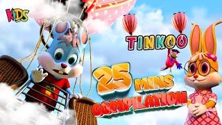 Tinkoo Aur Tinki Cartoon Series  Ep 01 to 04   Funny Cartoon For Kids  3D Animation Cartoon [upl. by Demott865]