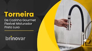 Torneira De Cozinha Gourmet Flexível Silicone Monocomando [upl. by Anaj]