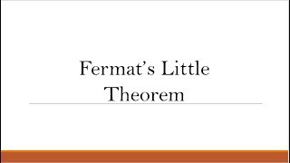 Proof of Fermats Little Theorem using modular arithmetic [upl. by Brubaker106]