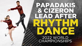 Gabriella Papadakis amp Guillaume Cizeron set world record rhythm dance score at worlds  CBC Sports [upl. by Candide]