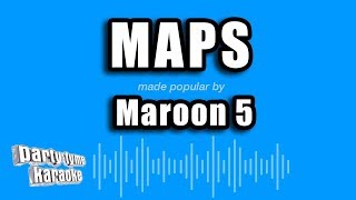 Maroon 5  Maps Karaoke Version [upl. by Ahsenaj]