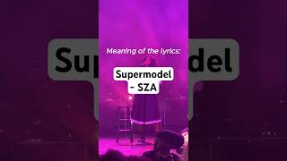 Supermodel by SZA lyrics songlyricsvideo rnblyrics rnbmusic rnb sza szatypebeat [upl. by Shore]