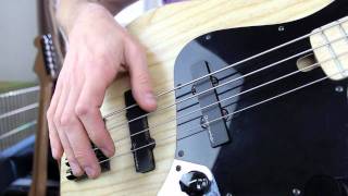 Right hand muting floating thumb and more  Bass Lesson with Scott Devine L38 [upl. by Searle]