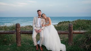 Ashli and Jacks Beautiful Beach Wedding Highlights  Wollongong Lighthouse [upl. by Aikram]