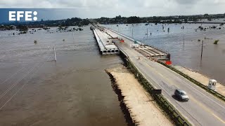 Más de mil personas evacuadas deja la histórica inundación en el departamento uruguayo de Florida [upl. by Elletsyrc23]