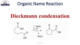 Dieckmann condensation  Organic Name Reaction Dieckmann condensation [upl. by Anemij]