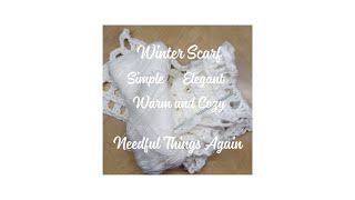 Simple Elegant Winter Scarf [upl. by Hardden]