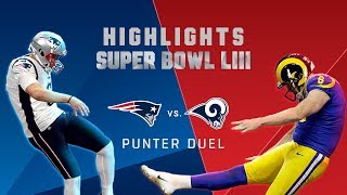 Punter Duel Hekker vs Allen  Super Bowl LIII Player Highlights [upl. by Philippine]