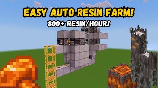 AFK Auto RESIN FARM For Minecraft Bedrock 12050 [upl. by Feliks]