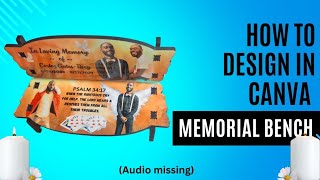 Design a memorial bench in Canva with me [upl. by Eisnyl]