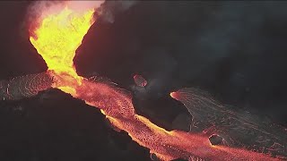 Worlds largest active volcano erupting in Hawaii [upl. by Brackely]