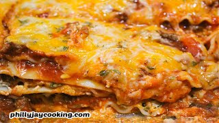 Worlds BEST EVER Italian Lasagna Recipe How To Make Delicious Meat Lasagna [upl. by Leanna]