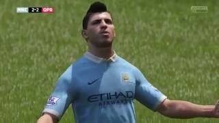 Agueros last minute winner vs QPR 2012 Recreated in FIFA [upl. by Eirallam884]