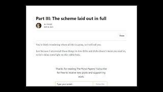 Max Azzarello  The Ponzi Papers Part 3 The Scheme Laid Out in Full [upl. by Noevart]