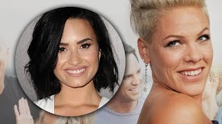 Pink Defends Herself Against Demi Lovato Feud Rumors [upl. by Diantha]