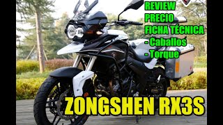 MOTO ZONGSHEN RX3S  REVIEW  FICHA TÉCNICA  PRECIO ECUADOR  VELOCIDAD MÁXIMA [upl. by Hares]