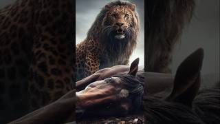 Big Deer Vs Reindeer। Leopard Vs Reindeer।ai trendingshorts animals shortvideo youtubeshorts [upl. by Chretien837]