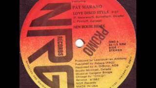 Pat Marano Love Disco Style [upl. by Vite]