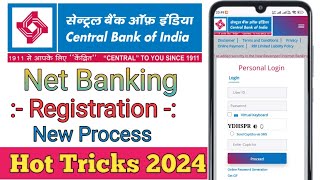 Central Bank of India net banking registration how to activate Central Bank net banking [upl. by Jahn951]