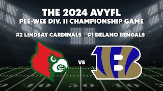 The 2024 AVYFL PeeWee Div II Championship Game [upl. by Htederem]