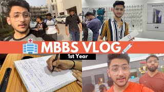 MBBS Vlog 1st Year  Study Vlog  A Day in the life of a Medical Student [upl. by Thorr]