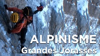 2 Les Grandes Jorasses Face Nord Voie Colton MacIntyre Chamonix Mont Blanc alpinisme montagne [upl. by Anirtak887]