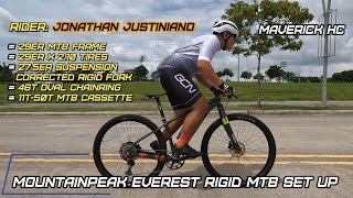 46t Oval Chainring  11t50t Cassette sa 29er MOUNTAINPEAK EVEREST Rigid MTB ni Jonathan Justiniano [upl. by Lawson874]