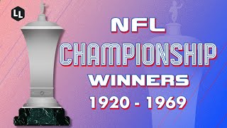 NFL All Championship Winners 19201969 [upl. by Kerri281]