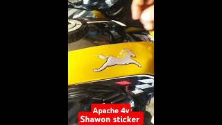 Apache 4v sticker modified foryourpage shawonsticker bike [upl. by Hazaki]