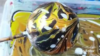 Marbling Christmas Baubles with Raynbow Crow Studios [upl. by Akli]