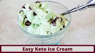 Easy Keto Ice Cream Base Plus Keto Mint and Chip Keto Ice Cream Recipe Dairy Free Options [upl. by Prasad]