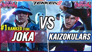 T8 🔥 JoKa 1 Ranked Feng vs Kaizokulars Lars 🔥 Tekken 8 High Level Gameplay [upl. by Melan]