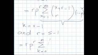 Negative Binomial Distribution Expected Value [upl. by Eronaele]