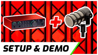 Rode Podmic amp Scarlett 2i2  Setup amp Demo [upl. by Nonnek]