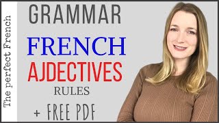 French Adjectives  Grammar  Rules  Feminine Masculine  French grammar for beginners [upl. by Asecnarf542]