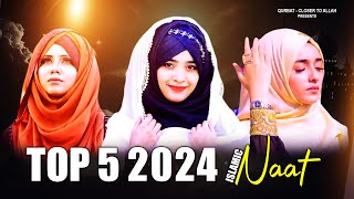 Top 5 New Naat Sharif  Nonstop New Naat Sharif  2024 Beautiful Naat Sharif  Best Urdu Naat Sharif [upl. by Ogu]