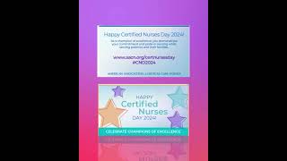 Happy Certified Nurses Day CertifiedNursesDay [upl. by Azmuh577]