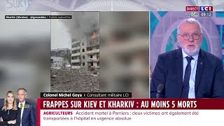 Frappes sur Kiev et Kharkiv  des morts et des blessés [upl. by Ettevad]