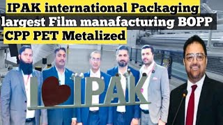 BOPP MOPP PET Metalized CPP Largest Film Manufacturing world wide IPAK Solutions BOPP packagingfy [upl. by Akcimehs]