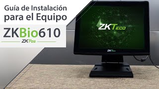 ZKBio610 Guía de instalación [upl. by Noivart]