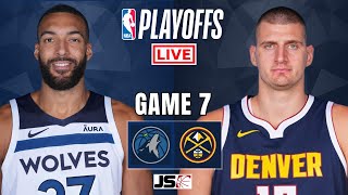 Denver Nuggets vs Minnesota Timberwolves Game 7  NBA Live Scoreboard [upl. by Consuelo]