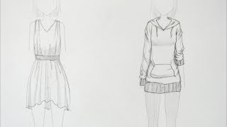 How to Draw Manga Clothing Folds request [upl. by Yuht115]