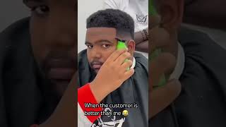 He cut his own hair 🫢 barber foryou hairstyle barbershop hairstyles buzzcut funny [upl. by Ahsihat]