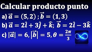 48 Producto punto de vectores MUY FÁCIL [upl. by Saunderson]