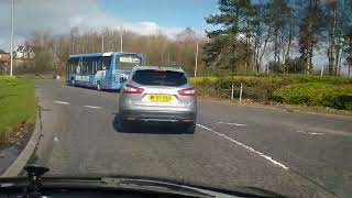 Bannockburn Interchange Greencornhills Skeoch Roundabout Stirling Scotland UK [upl. by Hilleary956]