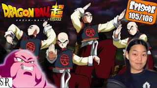 4 Tiens vs a Sniper Duo  Dragon Ball Super Reaction  Episode 105106 [upl. by Ano]