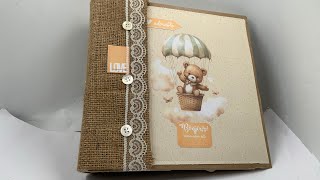 Album scrapbooking neutre nounours [upl. by Ravel]