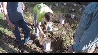 Building a Yurt Foundation Day 1  Footers [upl. by Legge]